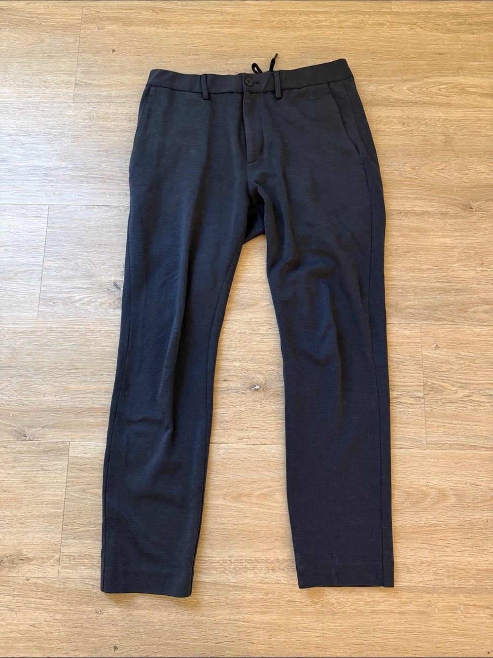 Theory Men's Gray Black Stretch Chino Pants Small